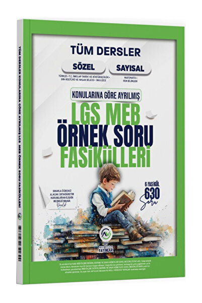 Av Akıllı Versiyon Yayınları Av Yayınları 8. Sınıf LGS MEB Tüm Dersler Örnek ...