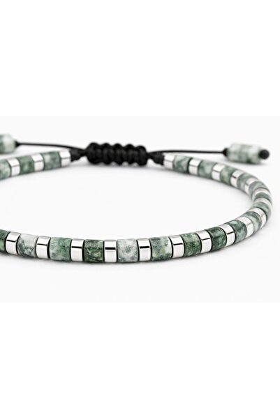 Mossy Agate Natural Stone Bracelet
