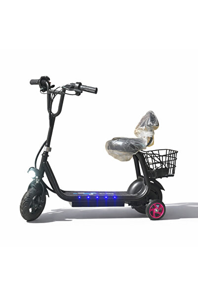 Generic سكوتر كهربائي ميني "أبو سلة" للأطفال - 36 فولت، بلوتوث، إضاءة جانبية ...