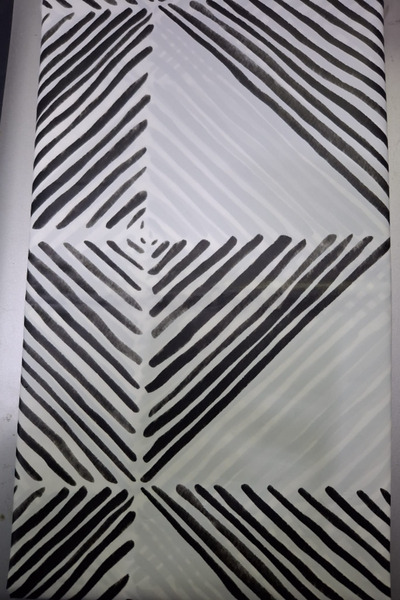 metalocasnice Shower curtain 1 80x200cm black and white simple with 12 rings