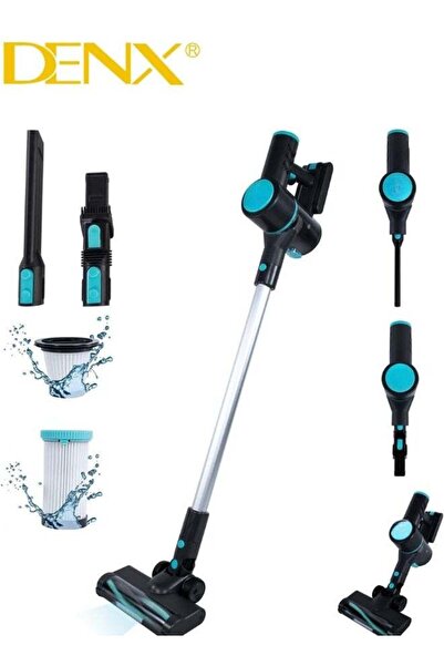 Dinx مكنسة كهربائية لاسلكية - 6 في 1، بطارية قابلة للشحن، مدة تشغيل تصل إلى 4...