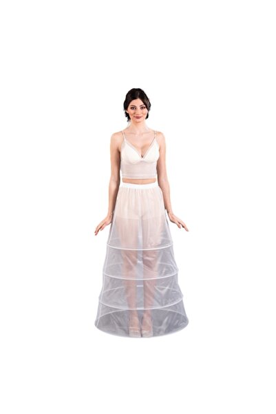 OEM Crinolina 4 cercuri Altesse, alba, marime universala