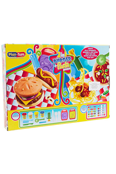 Play Toys PLAYTOYS 2 IN 1 BURGER PASTA MAKER SET
