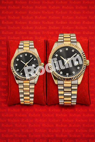 Rodium Lover's Wristwatch Women's Men's Couple's Watch