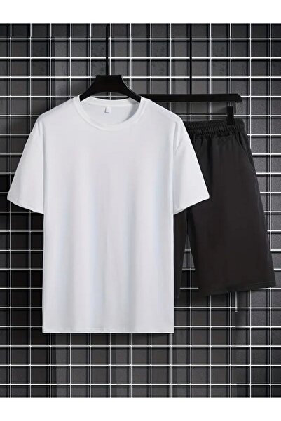 orwen life est. 2022 Unisex Basic Printless Shorts Cotton Wide Cut Oversize