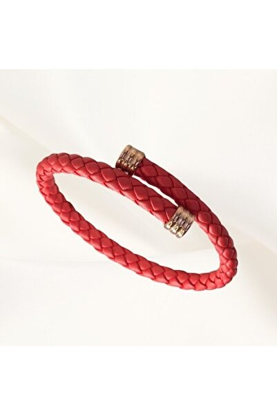Joliesse Diamonds Unisex leather bracelet, Blush Leather, made of natural Ita...