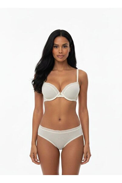 Pemilo Women's 724 Unpadded 100% Cotton Bra Set