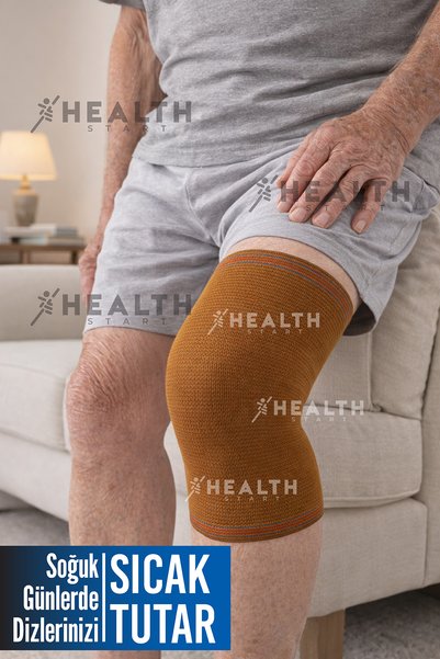 Healthstart King Size Camel Hair Wool Knee Pads – Suitable for Heavyweights, Daily and Home Use
