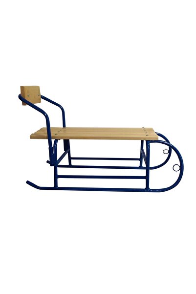 DEER Children's sled 1108, metal + wood, with removable backrest, 80 x 24 x 2...