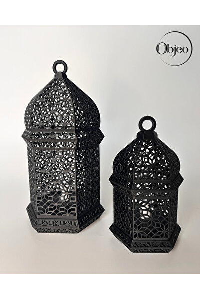 objeo LED Mumlu Ramazan Feneri Seti – Dekoratif Işıklı Ev Süsü