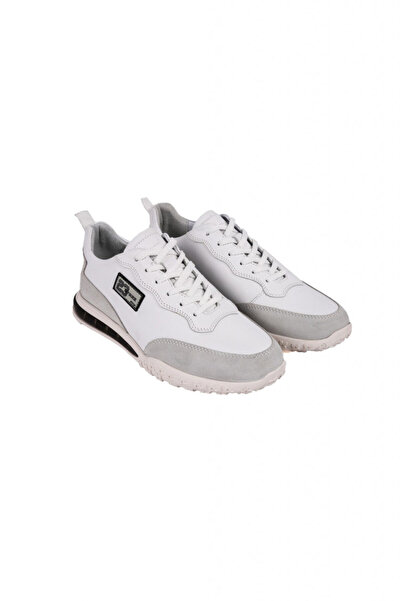 MARCOMEN Pantofi casual barbati, albi, MARCOMEN, piele naturala - intoarsa, 43