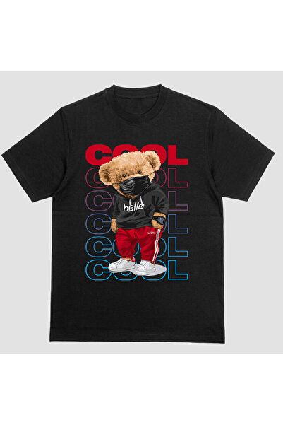 Kartier Tricou Unisex Negru Cool bear