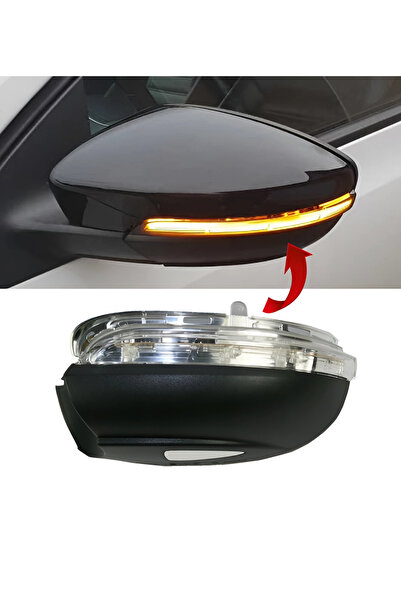 gkl Vw Passat CC 2010-2017 Sol Ayna Sinyali Ampullü Çevre Aydınlatmalı 3C8949...