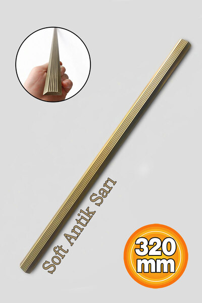 Badem10 Toros Çizgili Soft Antik Sarı 320 мм Металеве покриття Ручка для шухл...