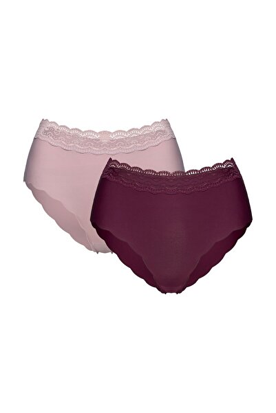 Henderson Chiloți pentru femei cu talie înaltă, set de 2 buc., lejeri, cu tal...