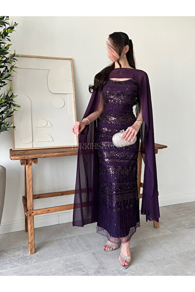 TURKIH embroidered cape dress