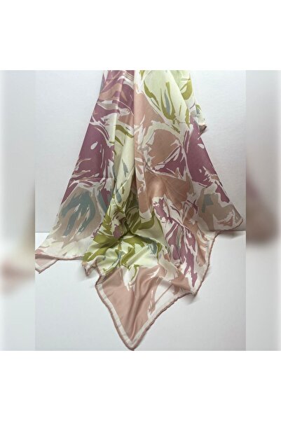 NurScarfs Soft Eşarp Ahenk Desen Pudra