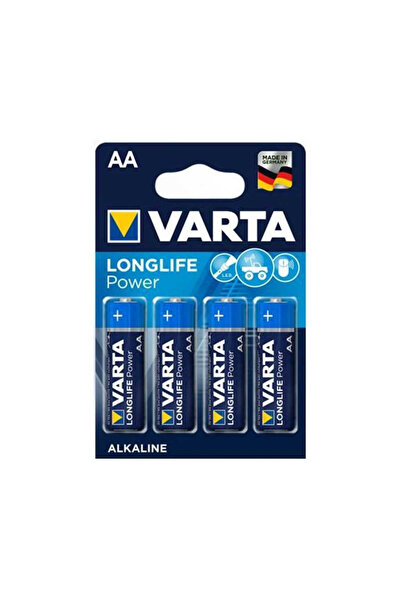 Varta Baterie R6 Longlife Alcalina - VARTA, set 4 bucati