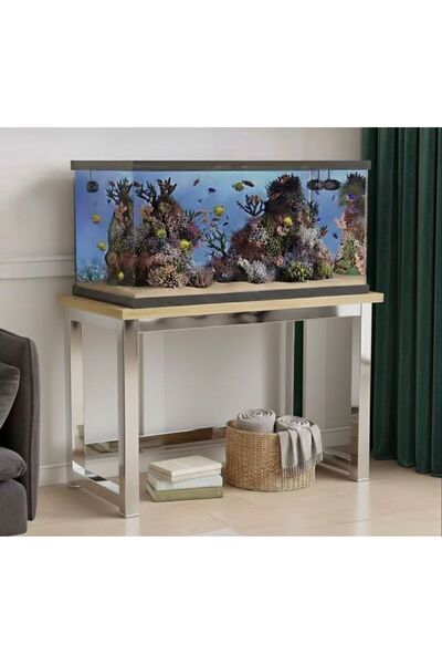 LARADESİGN Krom Akvaryum Sehpası, Dayanıklı Akvaryum Sehpası