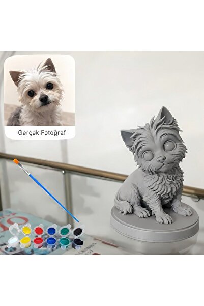 Charmira Store Kişiselleştirilebilir Kedi & Köpek Figürü – Kendin Boya Hobi Seti