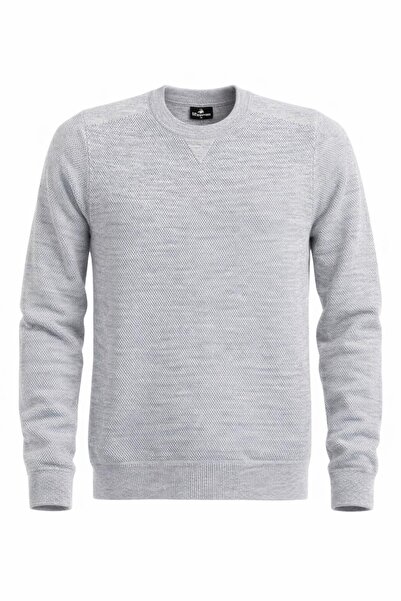 Plus Scorpion Men's Knitwear Sweater – Crew Neck, Regular Fit, All Seasons