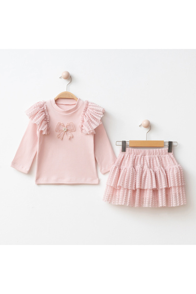 My Lusa baby wear مجموعة ملابس للفتيات من Ahu I - تنورة توتو مزينة بالدانتيل ...