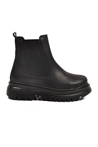 AYAKMOD Black Leather Women's Boots 473093 Z