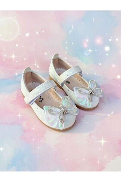 Minican Girl's Sparkling Ballerinas |   Stone Bow |   Casual & Special Occasi...
