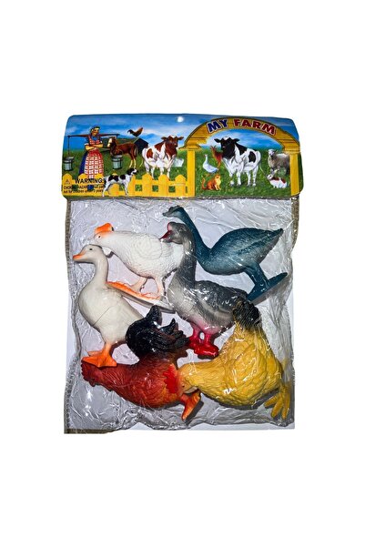 JPT Set de animale cu păsări domestice - jucării din plastic de 10 cm