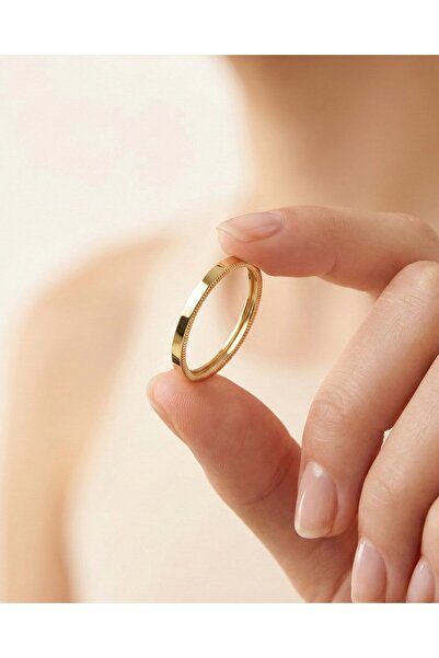 İNDİGO TAKI Tamtur Ajda Alyans 14 Ayar Altın Yüzük