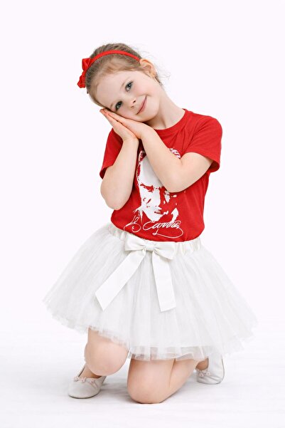 Kuraff Giyim 23 April 29 October Girls' Festival Summary Tutu Skirt and T-Shirt