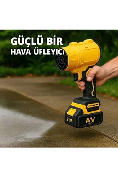 Mmctech AHV-18 Turbo Hava Üfleyici 4 Kademe Hız 21V 431W Kablosuz Blower 32.0...