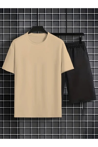 orwen life est. 2022 Unisex Basic Printless Shorts Cotton Wide Cut Oversize