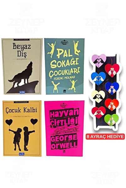 Parıltı Yayınları 5.6.7.8.Sınıf Okuma Seti BeyazDiş-PalSokağıÇocukları-Hayvan...