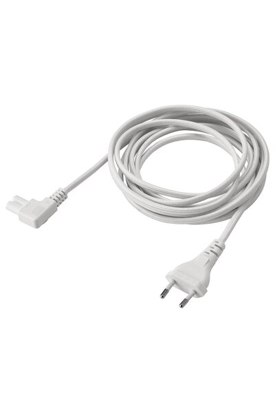 IKEA SYMFONISK Power Cable, Textile/White, 3.5 m