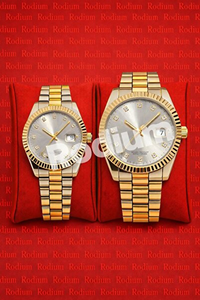 Rodium Lover's Wristwatch Women's Men's Couple's Watch
