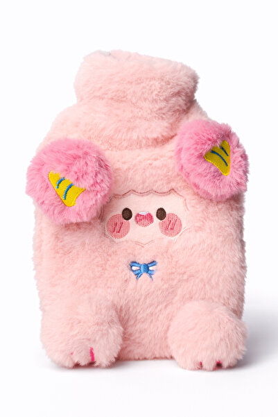 YOYOSO Hot Water Bag with Cute Sheep Figure Pink 800ml