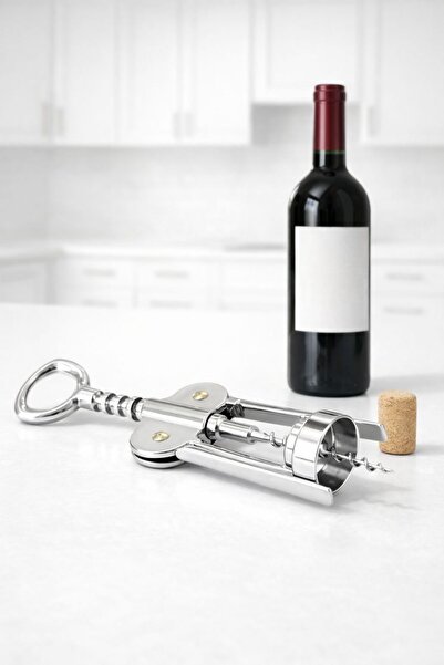 Porselen Diyarı Professional Practical Steel Corkscrew Cork Cap Opener Corksc...