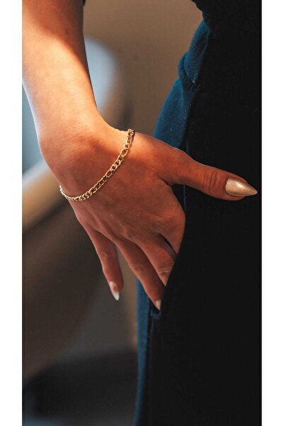 Fomogo Luxury Thin Gourmet Bracelet 316 L Stainless Steel, Gold Women