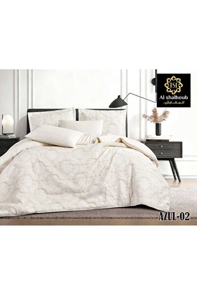 Jacquard مفرش نفرين ازول جاكار 6ق F-26/050-AZUL مقاس 240 * 260