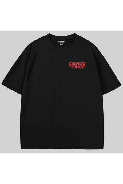 Crazy WSQK Van Stranger Things oversized Μπλουζάκι