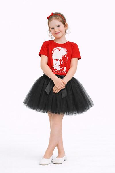 Kuraff Giyim 23 أبريل 29 أكتوبر تنورة توتو وتي شيرت لعيد الفتاة