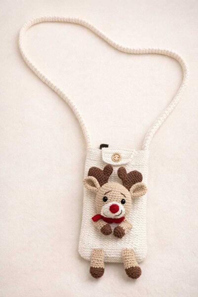 MirayCollection El Yapımı Örgü Telefon Çantası – Sevimli Figürlü