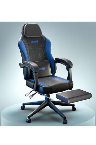 DROGO كرسي ألعاب مريح، كرسي ألعاب فيديو مع مسند ذراع قابل للتعديل، مسند قدم و...