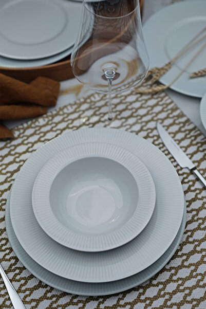 Kütahya Porselen Adler 24 Parça 6 Kişilik Yemek Takımı