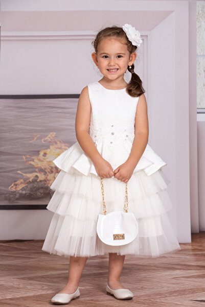 SÜSLÜ PİNK KİDS GIRL'S TULLE DRESS