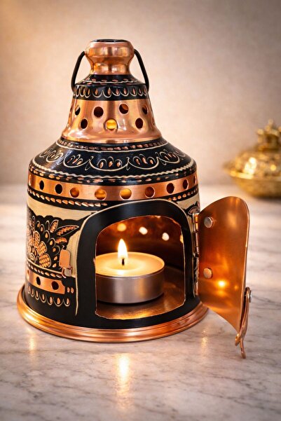 ERASLAN COPPER GİFT El İşlemeli Bakır Fener