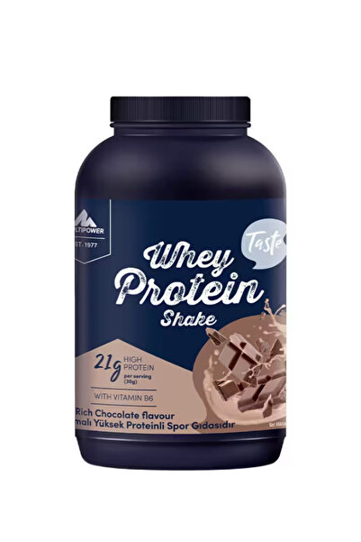 Multipower Whey Protein Shake 900 Gr - Rich Chocolate Flavored Protein Powder