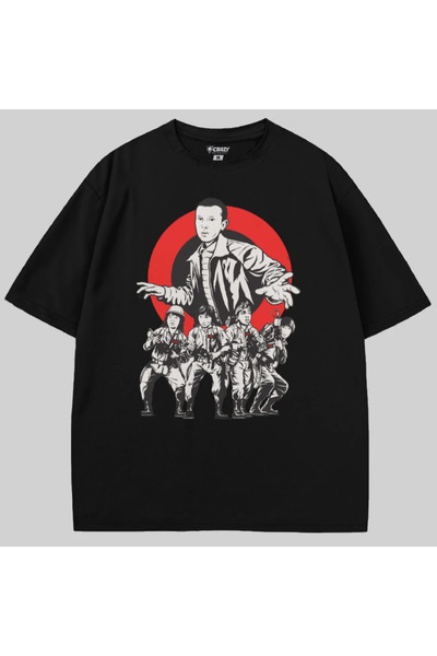 Crazy Eleven and Kids Stranger Things Oversized T-Shirt