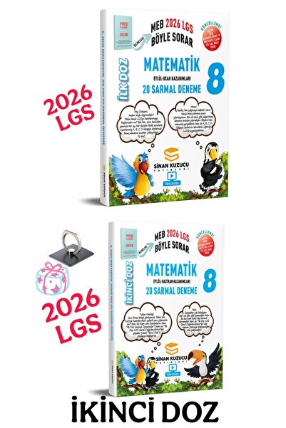 SİNAN KUZUCU YAYINLARI Sinan Kuzucu 2026 LGS 8. Sınıf Matematik İlk Doz ve İk...